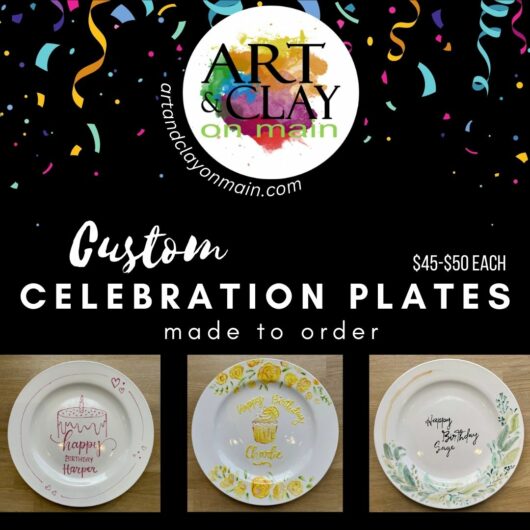 We Make It: Custom Artwork - Personal Happy Birthday Plate