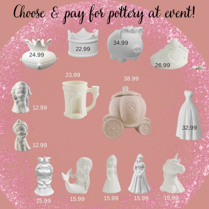 Princess Pottery Painting Night (July 13) - Image 2