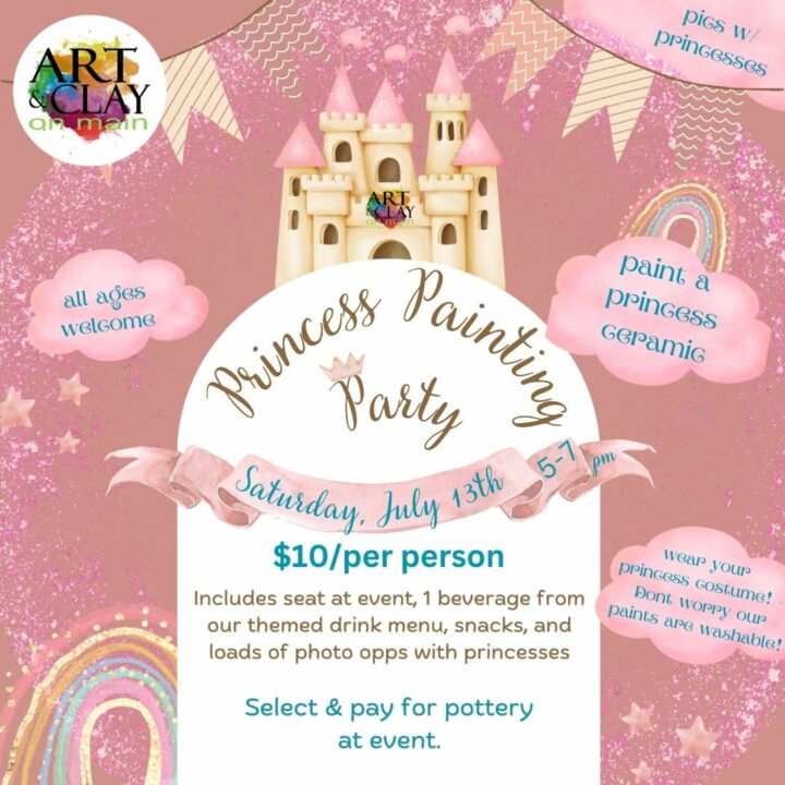Princess Pottery Painting Night (July 13)