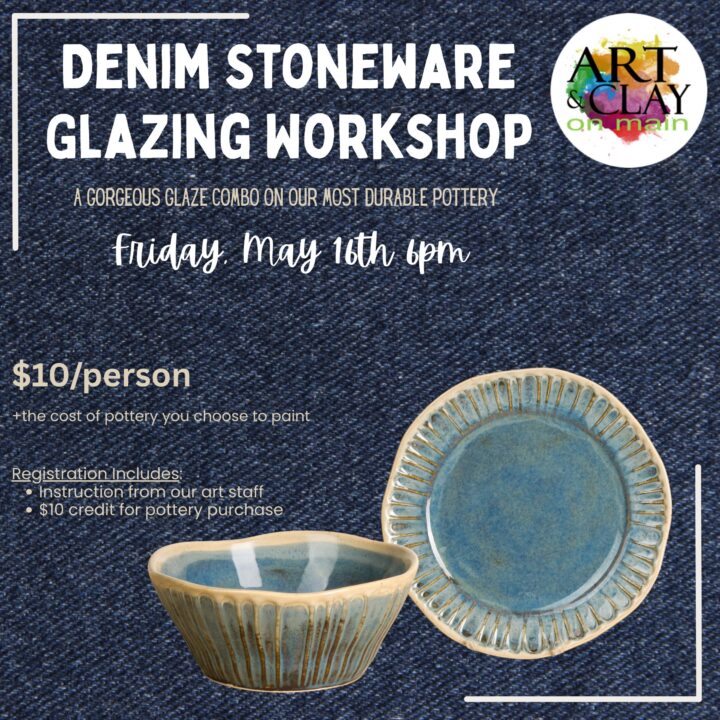 Stoned Denim - A Stoneware Glazing Technique Class (May 16)