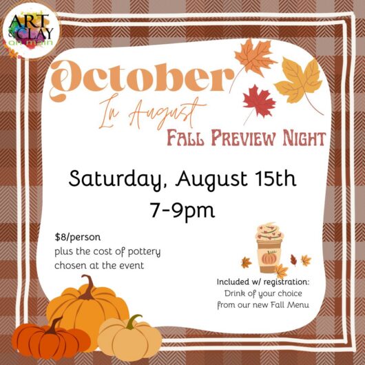 October in August: Fall Preview Night (August 15)